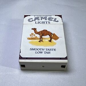 Vintage Camel Lights Cigarette Pack Lighter Giveaway Free With Purchase